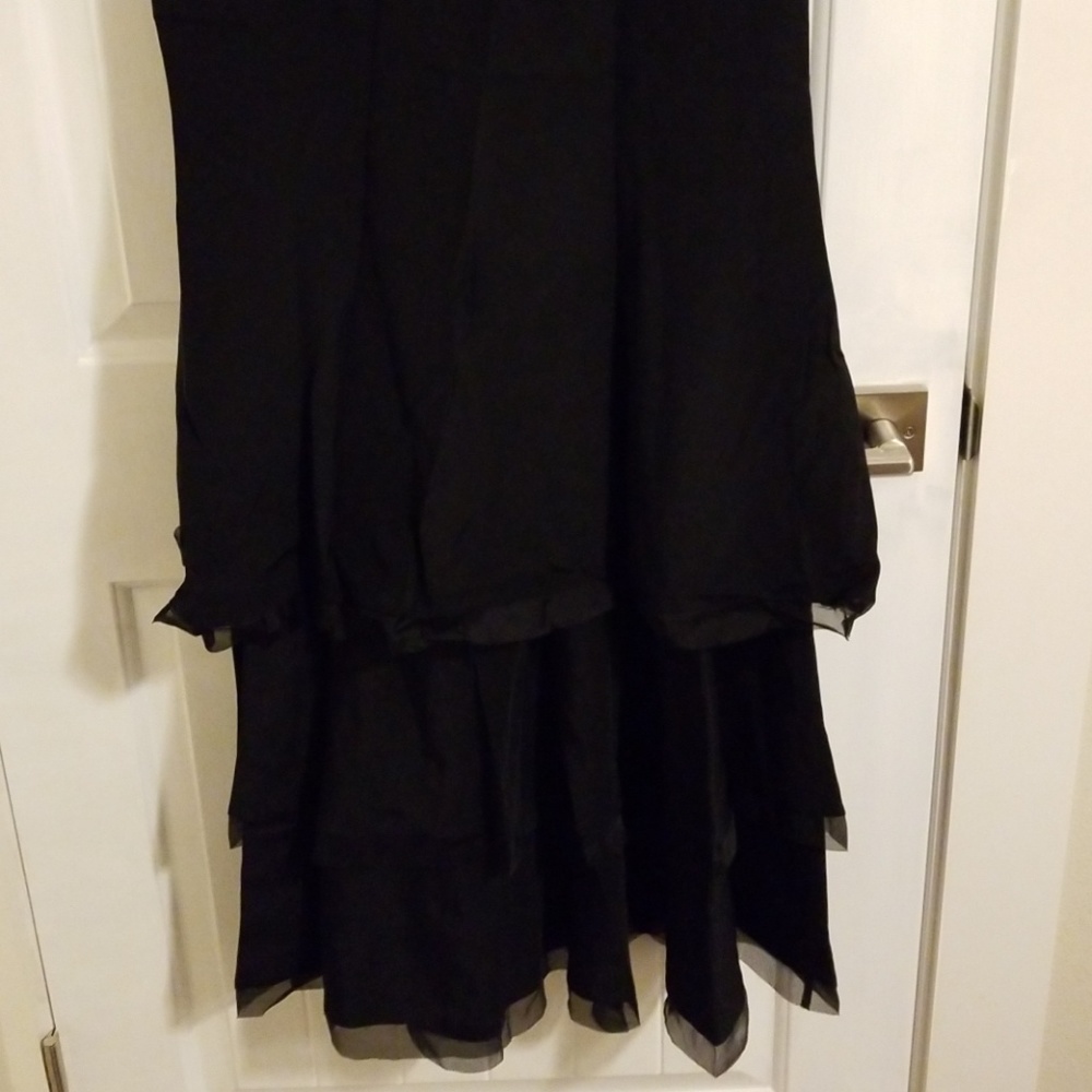 👗 Kay Unger New York Black Dress Gown - Picture 3 of 6